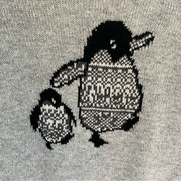 APRICOT Mom and Baby Penguin Knit Sweater, Size XS - Picture 3 of 7
